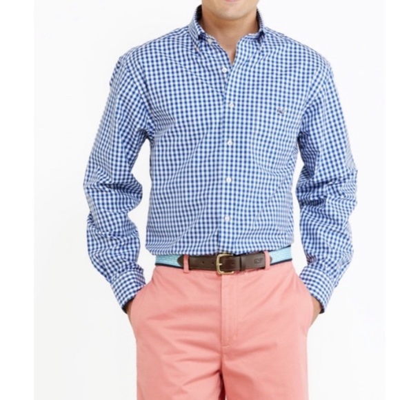 - Vineyard Vines - Performance Whale Plaid Button Down - Picture 1 of 5